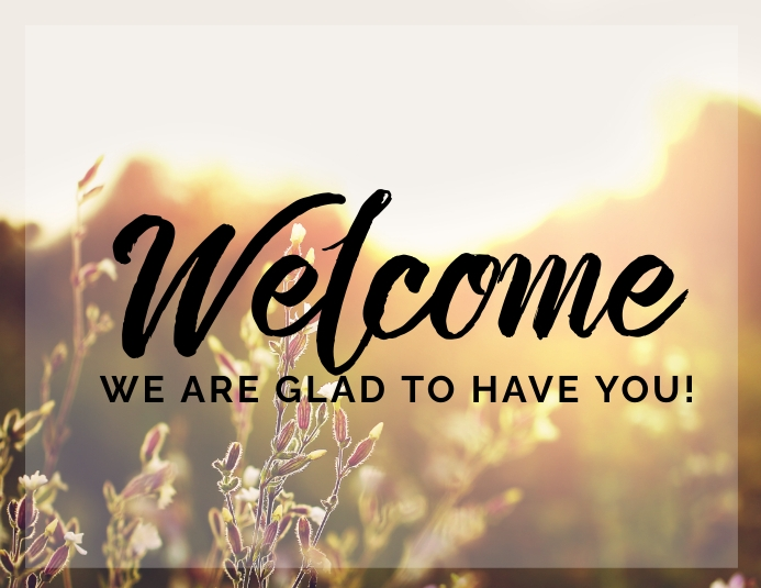welcome greeting design template e8784b1452945e3c38bfe844ea3a8b86 screen